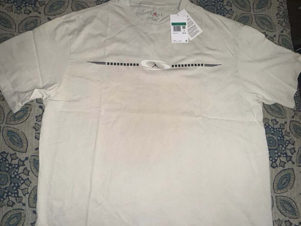 Air Jordan x Travis Scott Logo Tee Light Bone